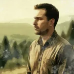 Man in contemplative profile overlooking misty Pacific Northwest forest, representing men redefining strength through therapy in Spokane, Washington Man in contemplative profile overlooking misty Pacific Northwest forest, representing men redefining strength through therapy in Spokane, Washington